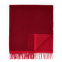 Red reversable wool scarf